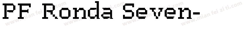 PF Ronda Seven字体转换